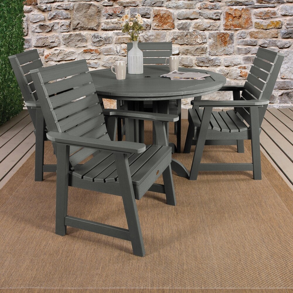 Weatherly 5 piece Outdoor Dining Set   48\