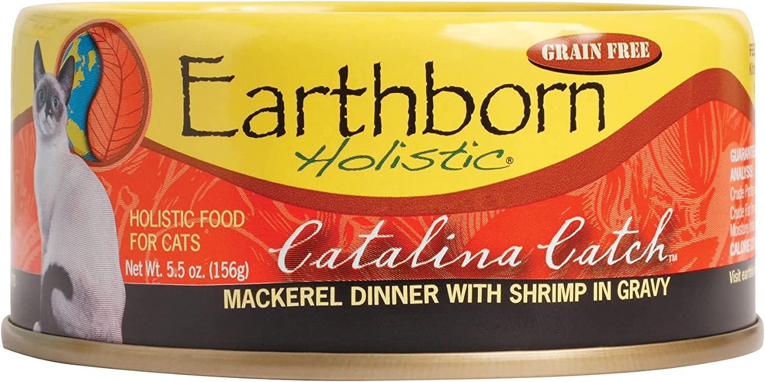 Earthborn Holistic Catalina Catch Grain Free Canned Cat Food 5.5 Ounce (Pack of 24)