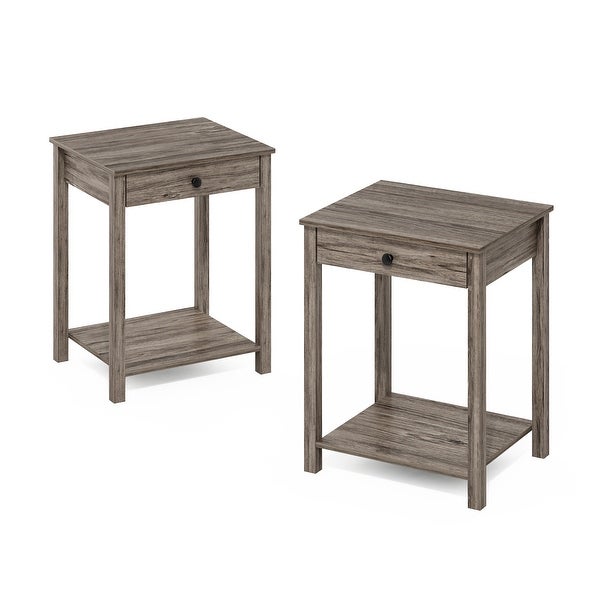 Furinno Classic Side Table with Drawer