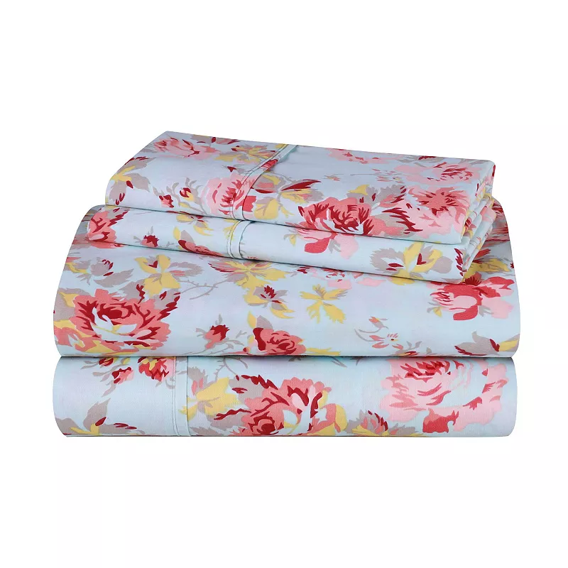 SUPERIOR Bohemian Wildflower Cotton Sheet Set