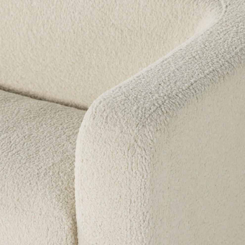 Gidget Sheepskin Natural Sofa 84 quot  Traditional   Sofas   by Zin Home  Houzz