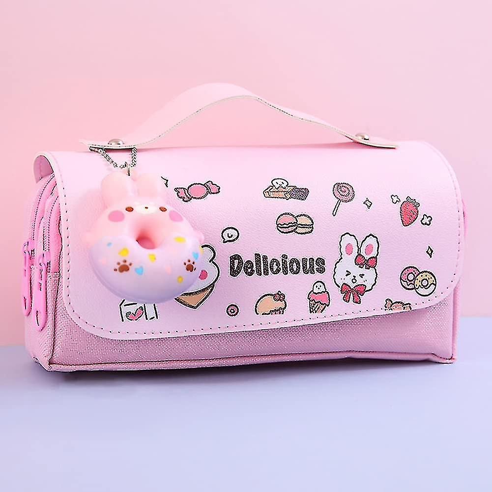 Cartoon Kawaii Pencil Case For Girls Boys， Large Capacity Kawaii Stationery Pen Bags Box， Pencil Cases Pen Box Pen Pouch