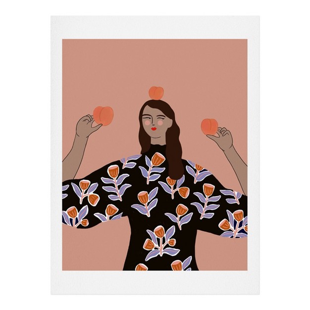 Constanzaillustrates Peach Lady Art Print Society6