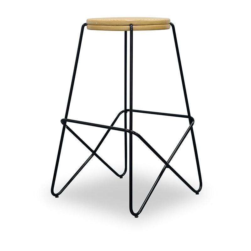 STARK Wooden Topped  Counter Stool