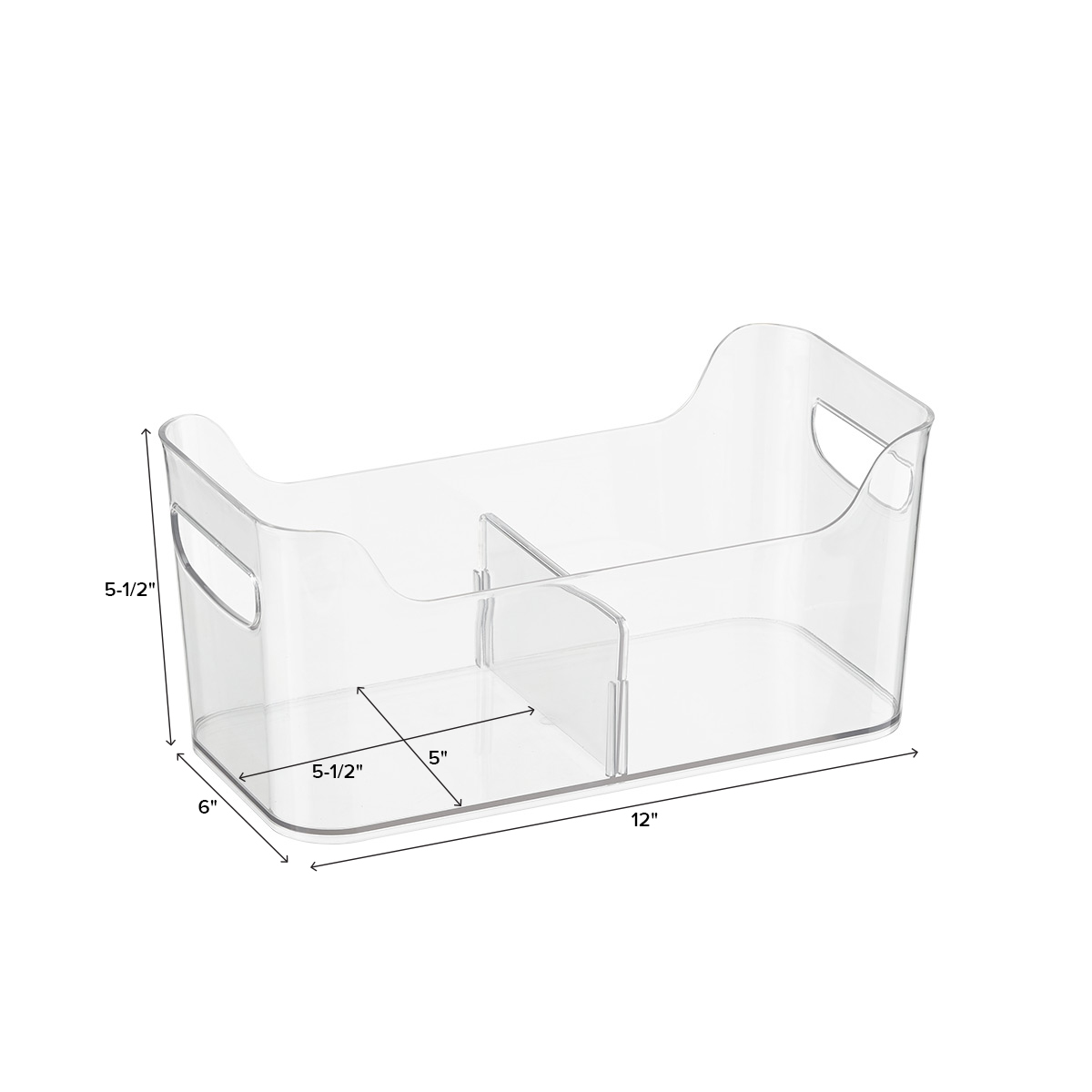 iDesign Linus Divided Freezer Bins