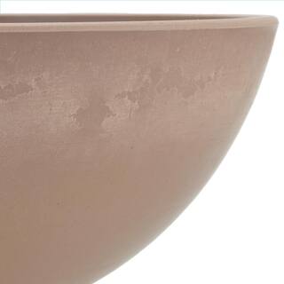 Arcadia Garden Products Garden Bowl 12 in. x 4-12 in. Taupe PSW Pot M30TP