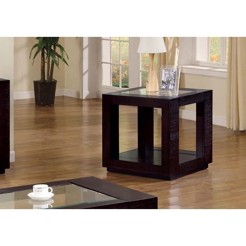 Monarch Transitional Square End Table