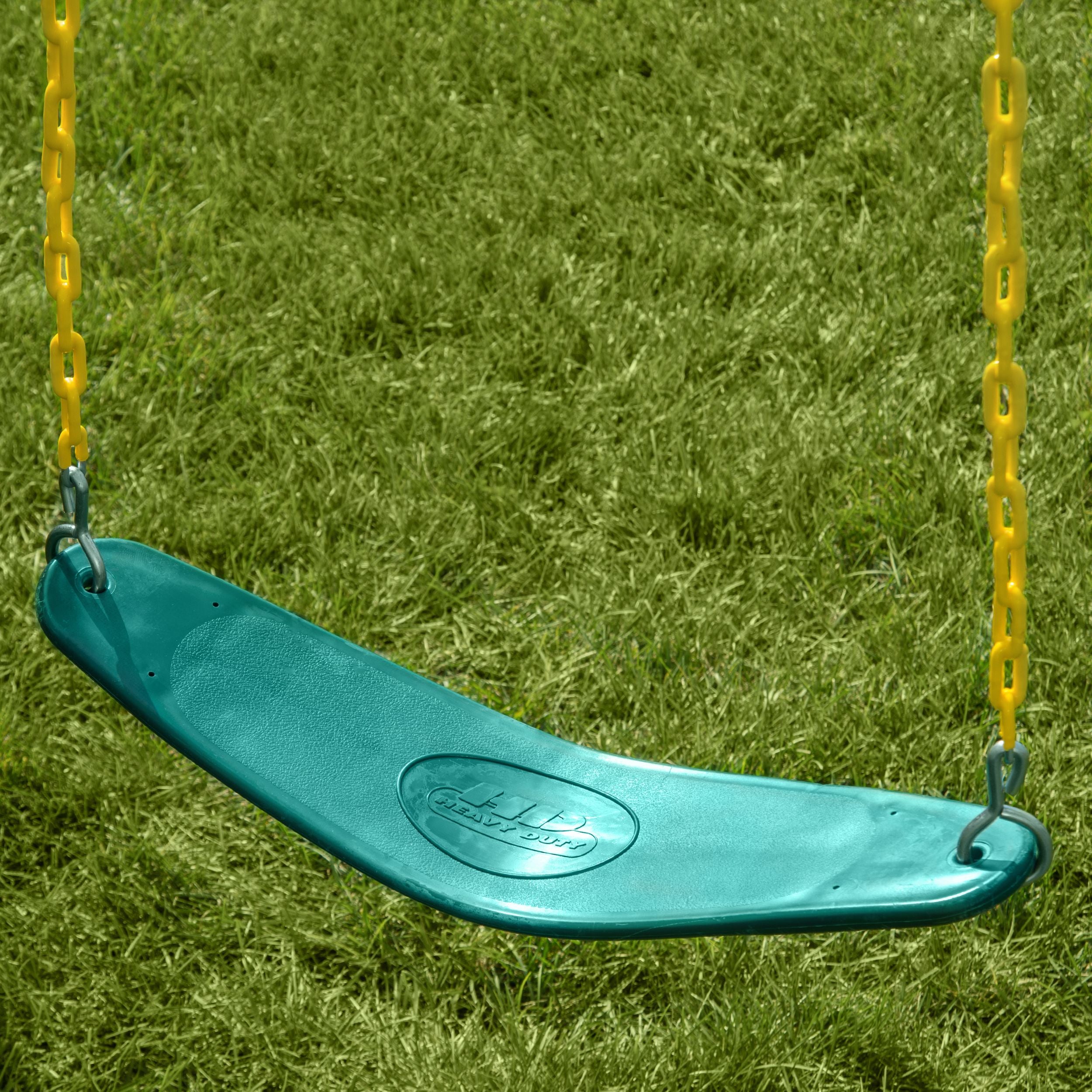 Swing-N-Slide 2 Green Extreme-Duty Swing Seats with Chains and Extreme-Duty Ring/Trapeeze Bar Combo