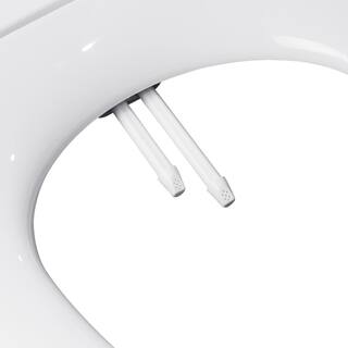 Alpha Bidet Non-Electric Bidet Seat for Elongated Toilets in White ONEV2