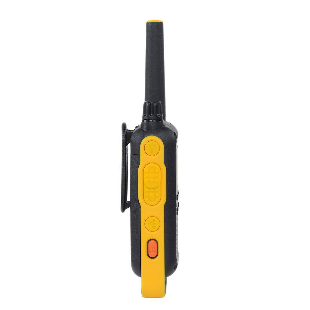 MOTOROLA SOLUTIONS Motorola Talkabout T470 2-Way Radio Black with Yellow Rechargeable (2-Pack) T470