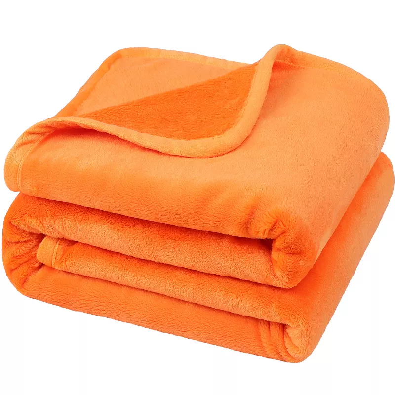 Soft Luxury Flannel Fleece Bed Blankets 1 Pc Throw 50x60