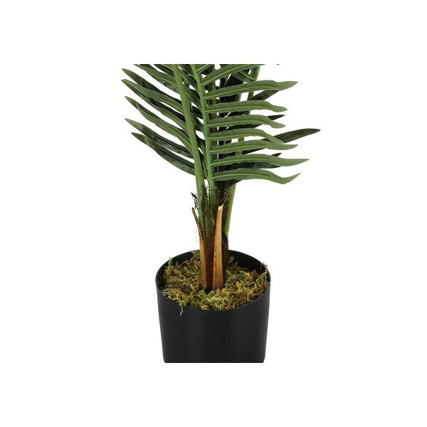 Artificial Plant，47 Tall，Palm Tree，Indoor，Faux，Fake，Floor，Greenery，Potted，Real Touch，Decorative，Green Leaves