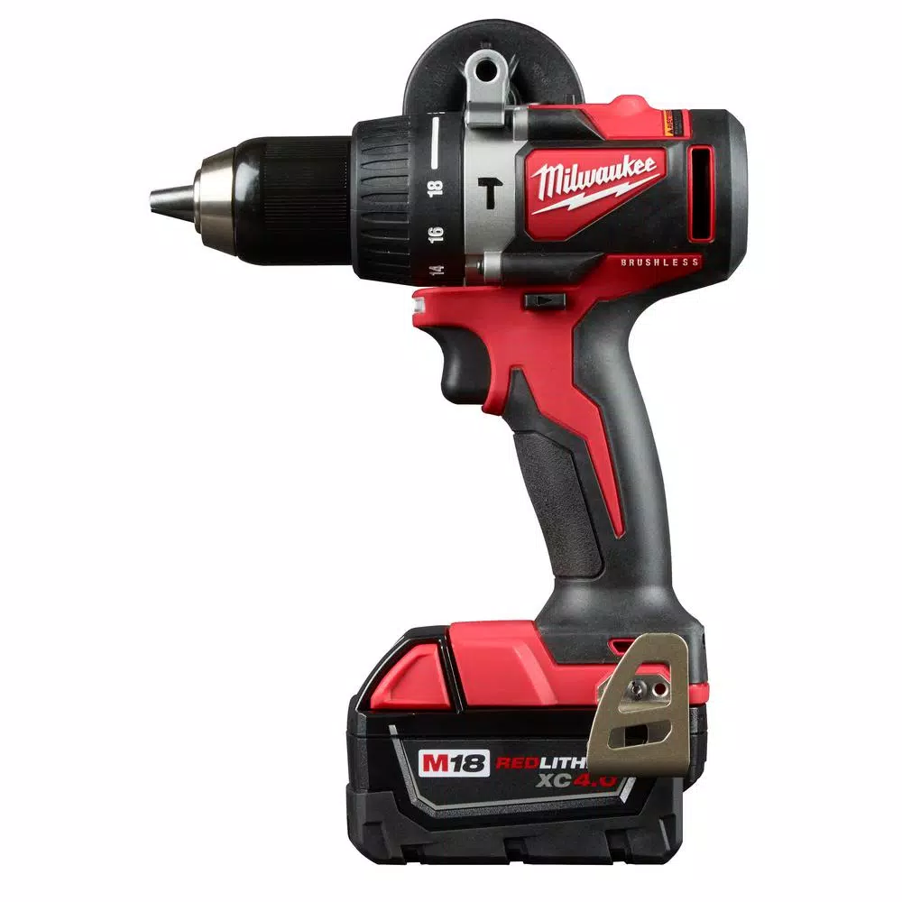 Milwaukee M18 18-Volt Lithium-Ion Brushless Cordless Compact Hammer Drill/Impact Combo Kit (2-Tool) with (2) 4.0Ah Batteries， Bag and#8211; XDC Depot