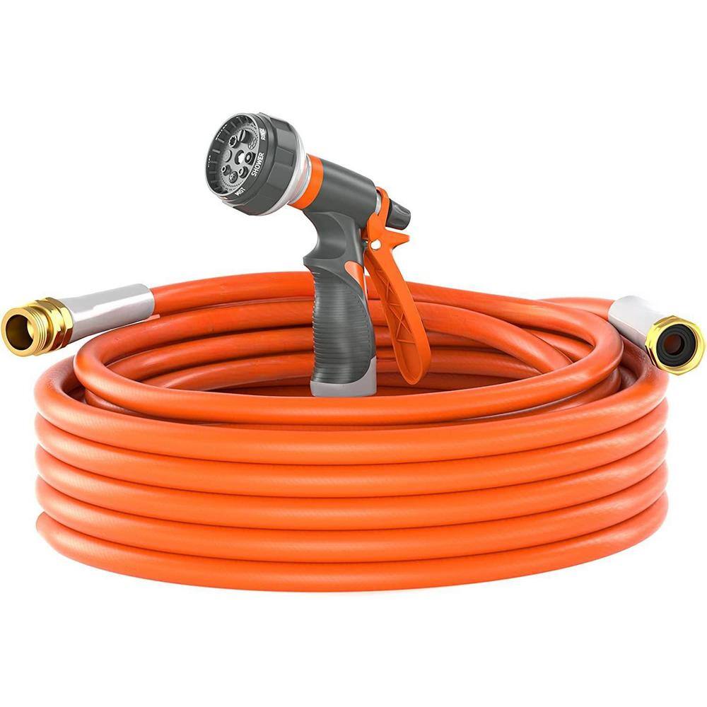 Cubilan 12 in. x 100 ft. Heavy-Duty Flexible and Light-Weight Water Hose Burst 600 PSI Kink-less Hybrid Rubber Hose B0BK8QLRWR