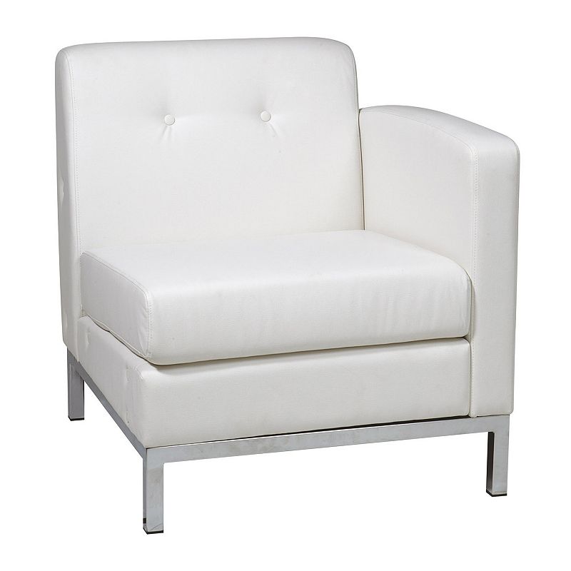 OSP Home Furnishings Wall Street Corner Arm Chair