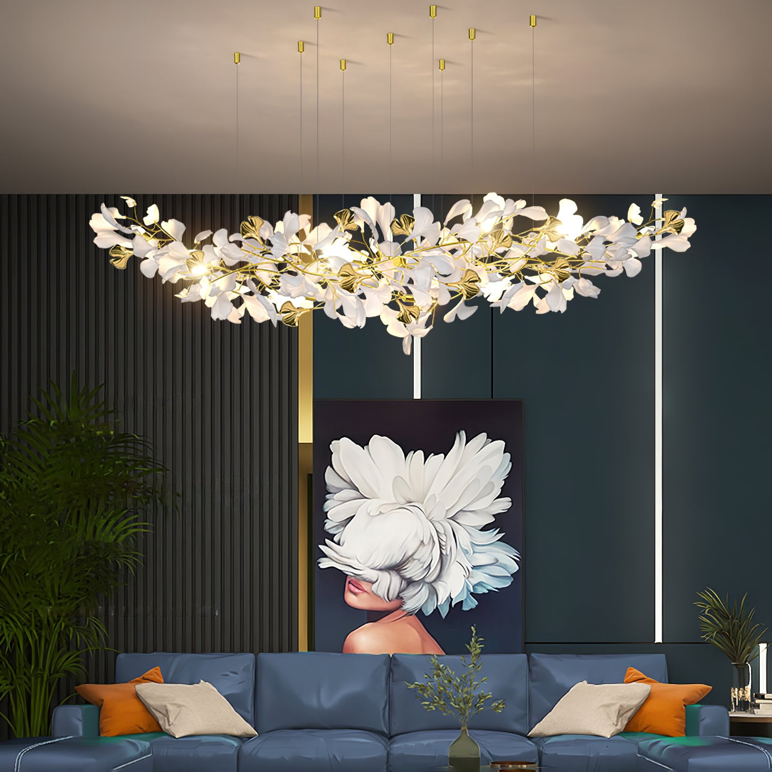 Gingko Chandelier Z