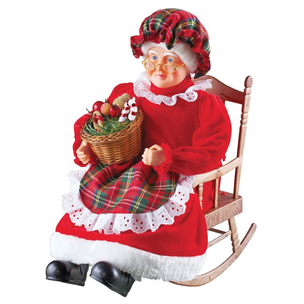 Collections Etc Musical Mrs Claus Christmas Tabletop Decoration 8 75 X 12 X 14 75