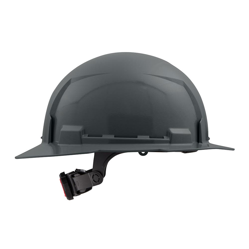 Milwaukee Gray Full Brim Hard Hat with 6pt Ratcheting Suspension Type 1 Class E