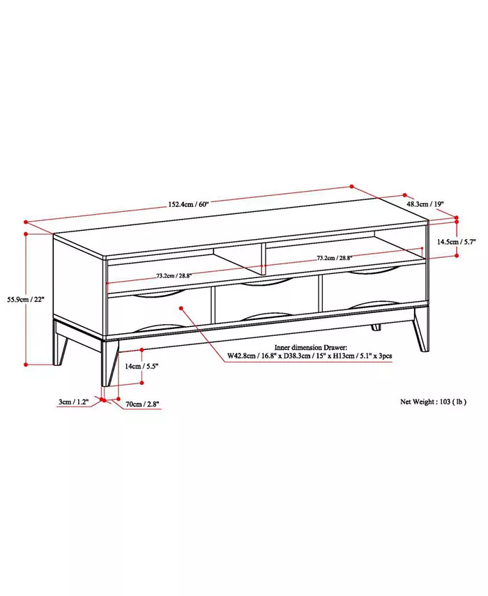 Simpli Home Canden TV Stand