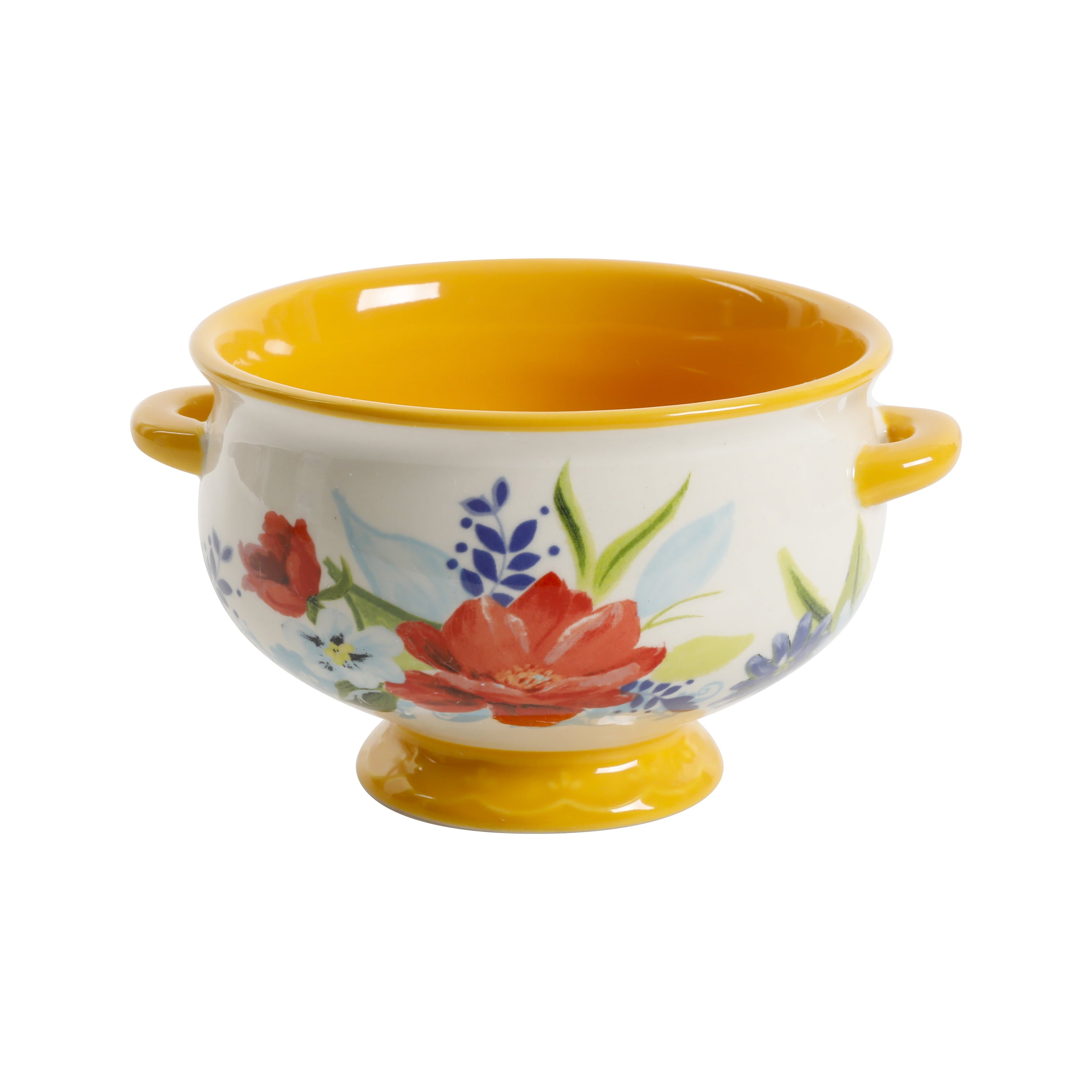 The Pioneer Woman Floral Medley 20-Ounce Soup Bowls， 4-Pack