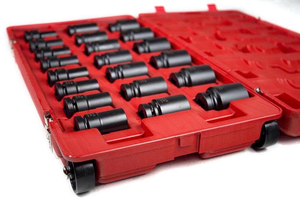 1 In. Drive SAE Deep Impact Socket Set 21 pc. ;