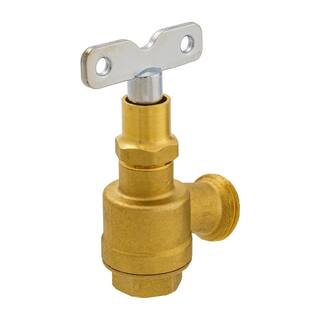 Everbilt 12 in. Brass Bent Nose Loose Key Garden Valve 108-133EB