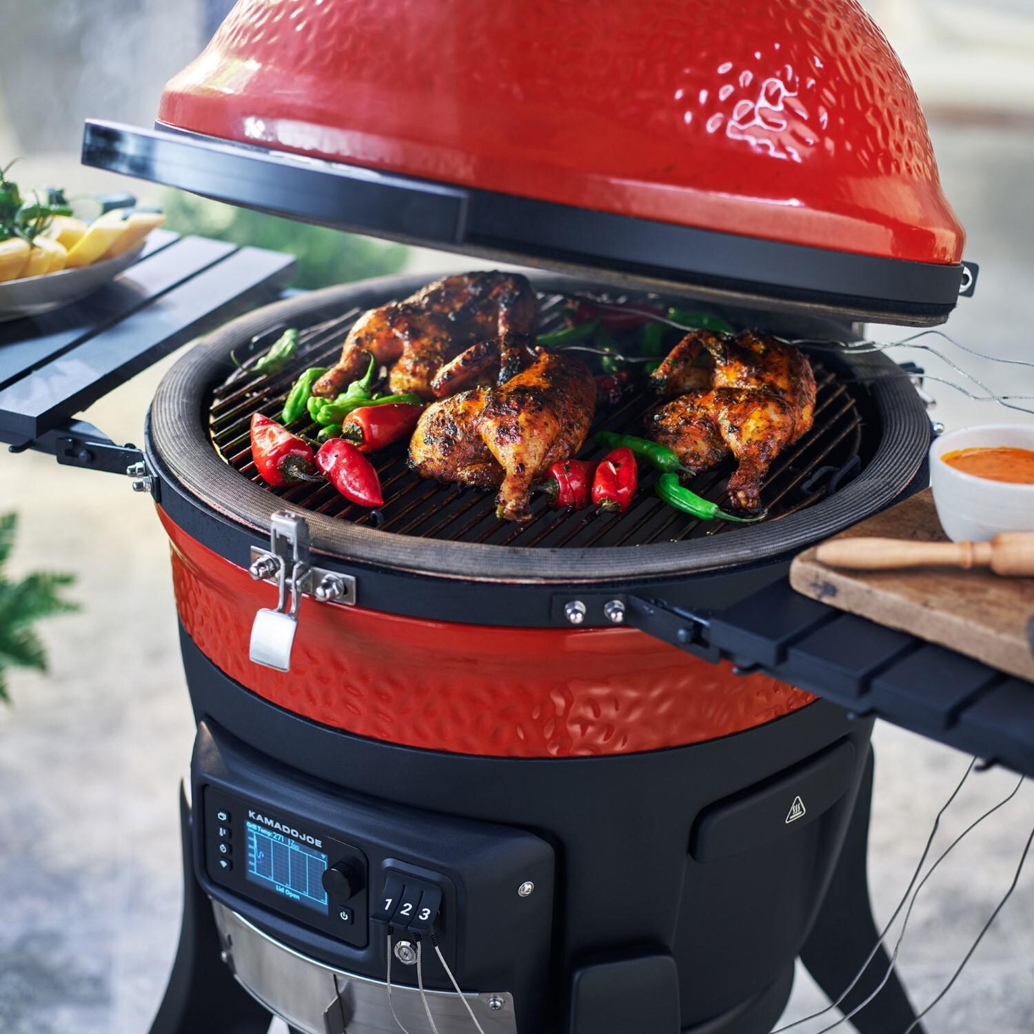 Kamado Joe Konnected Joe Digital Charcoal Grill and Smoker with Auto-Ignition and Temperature Control