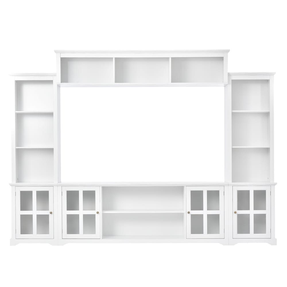 TV Stand Entertainment Units Bookshelf with 66\