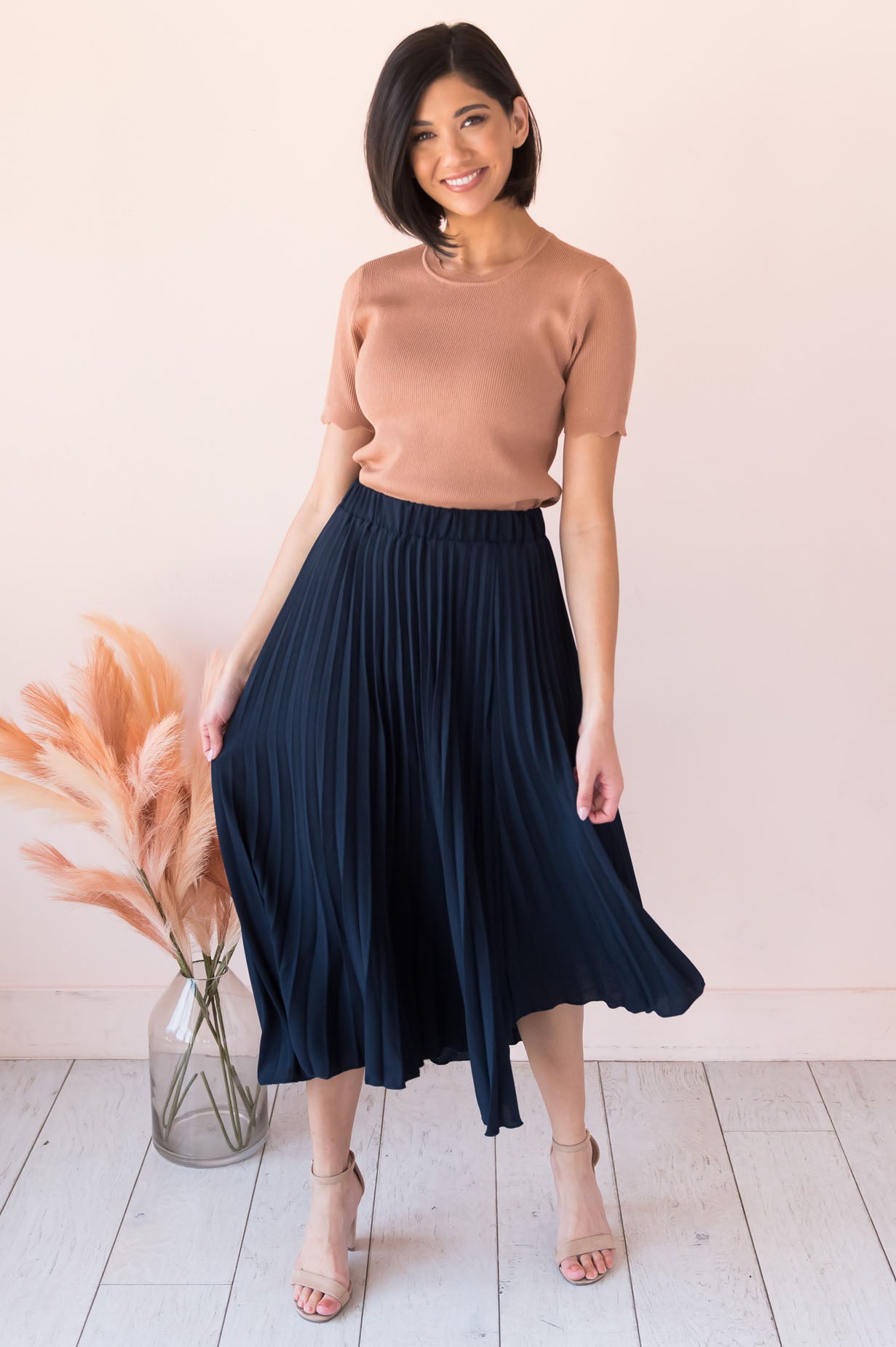 You Say I Am Loved Modest Pleat Skirt