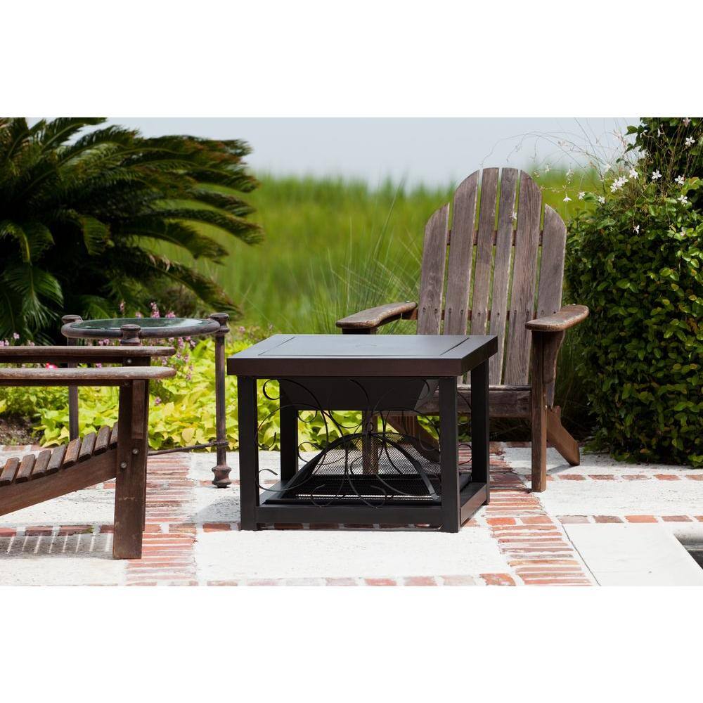 Fire Sense Hammer Tone Bronze Cocktail Table Fire Pit 61331