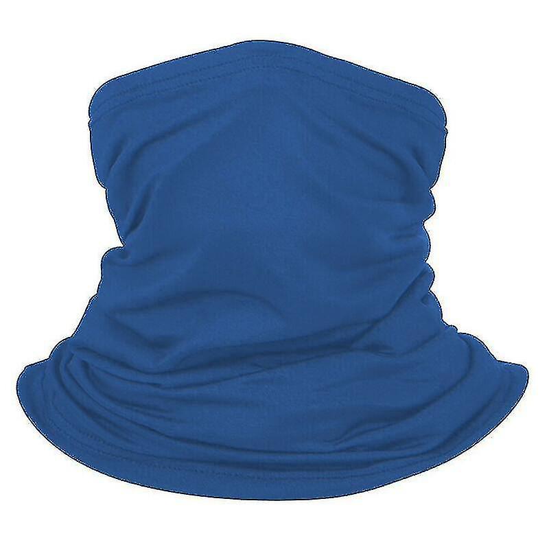 (royal Blue) Mens Unisex Bicycle Biker Balaclava Bandana Solid Neck Warm Sport Fish Scarf