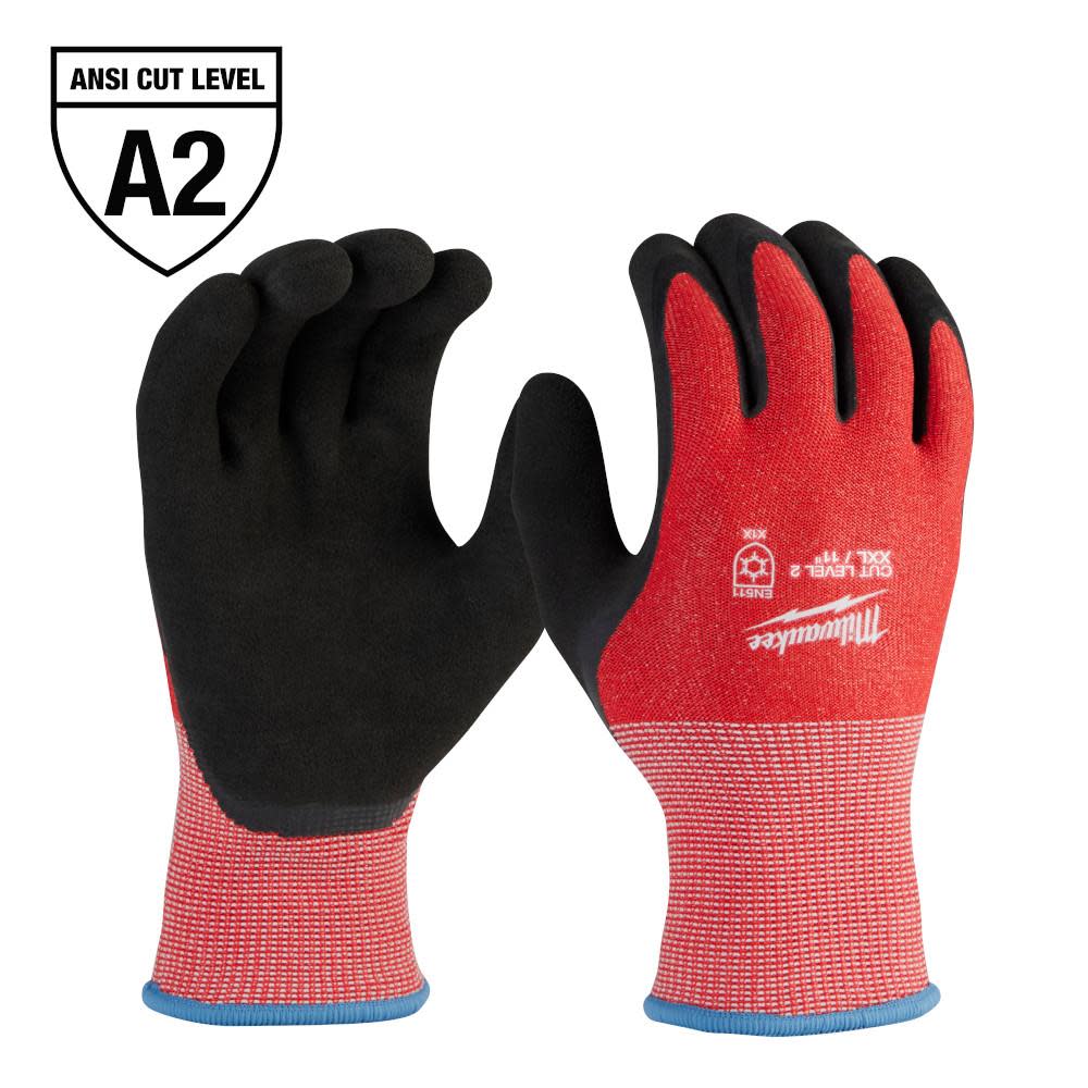 12-Pack Cut Level 2 Winter Dipped Gloves XLXL ;