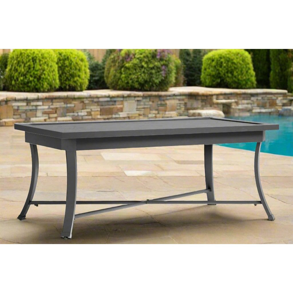 Cannes Gray Outdoor 46 Rectangle Coffee Table