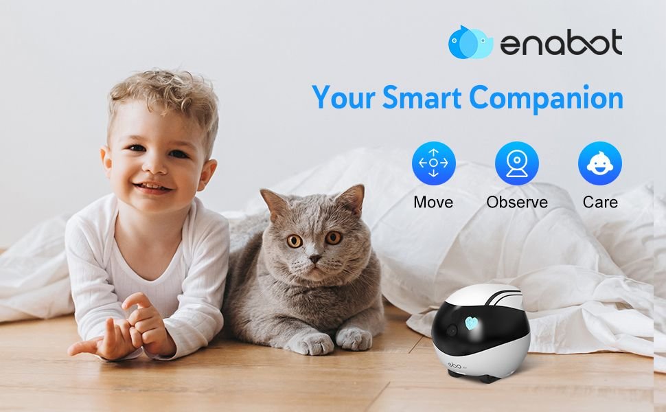 ENABOT EBO AIR AIl Family Robot Care Dog and Cat Camera