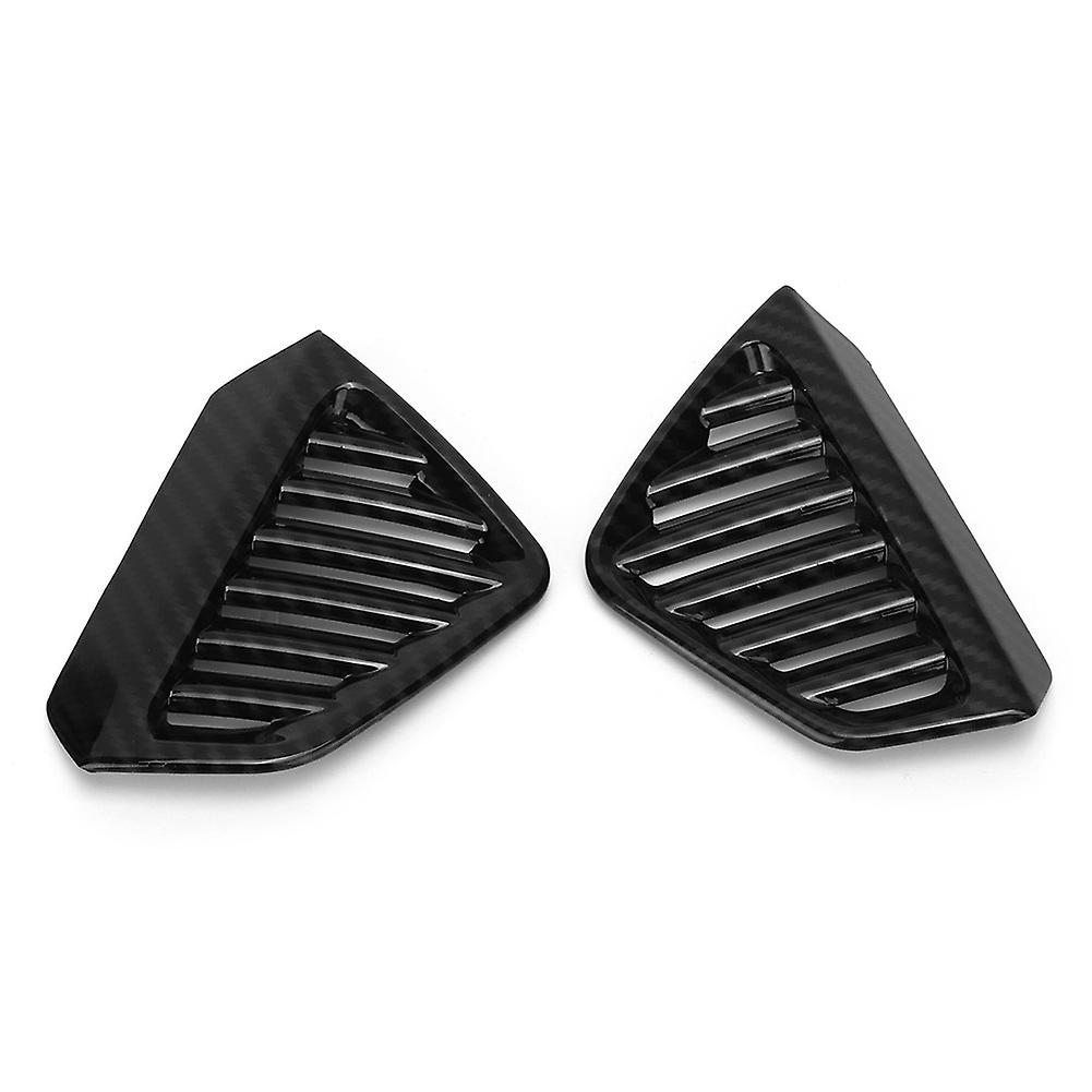 2pcs Carbon Fiber Texture Dashboard Side Air Vent Cover Fit For Mercedes Benz Gle/gls