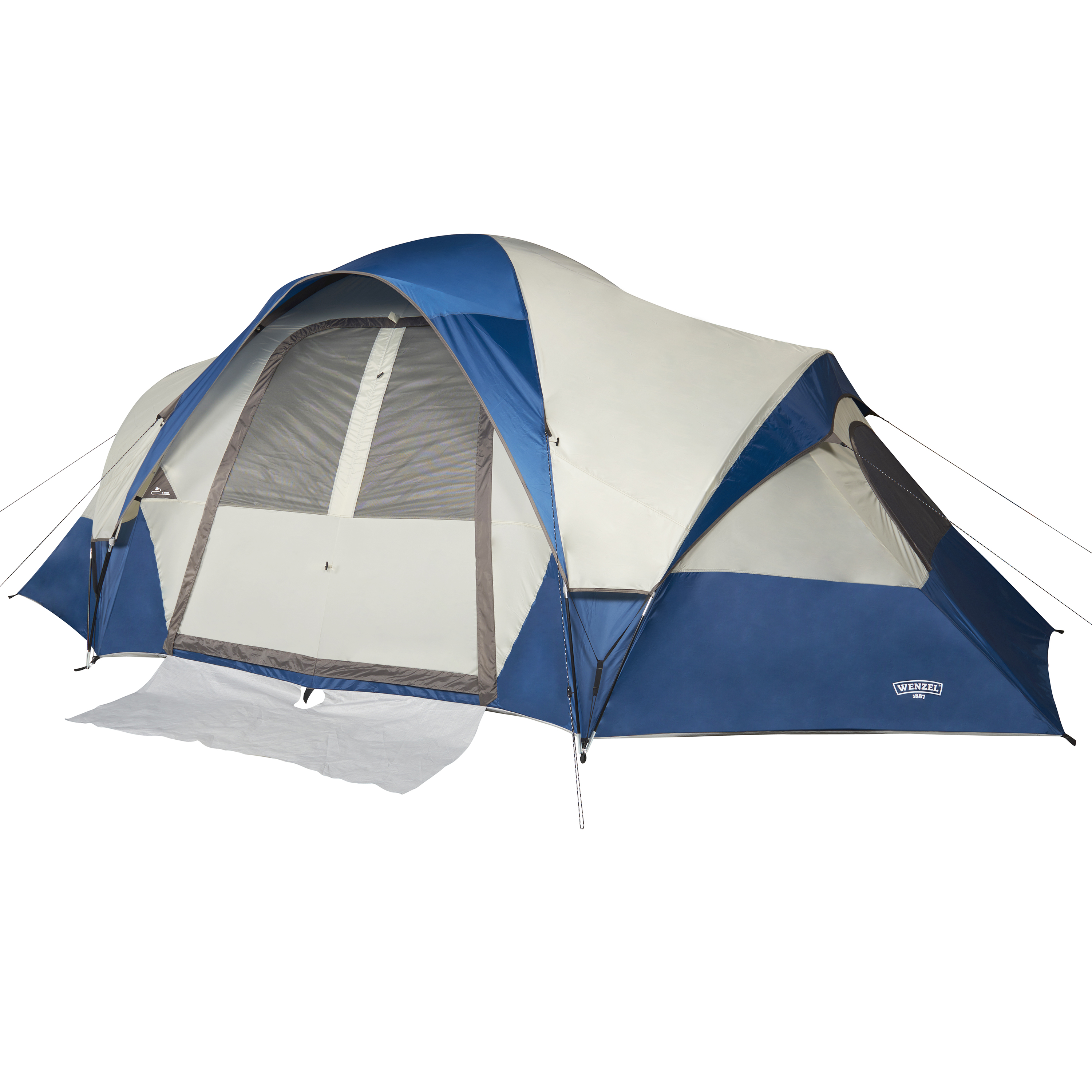 Wenzel Pinyon Blue 10-Person Cabin Tent， 18'x10'