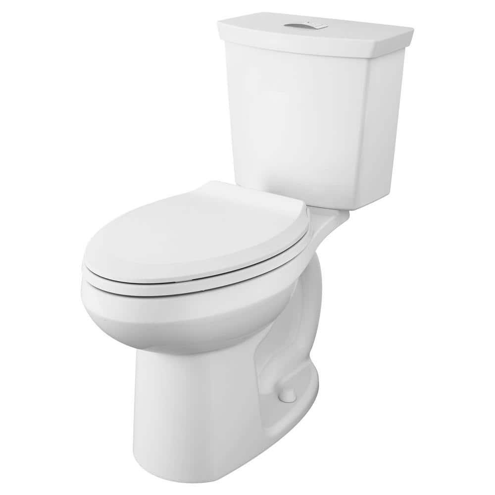 American Standard Cadet 3 in Tall Height 2piece 10 16 GPF Dual Flush Elongated Toilet in White Seat Included