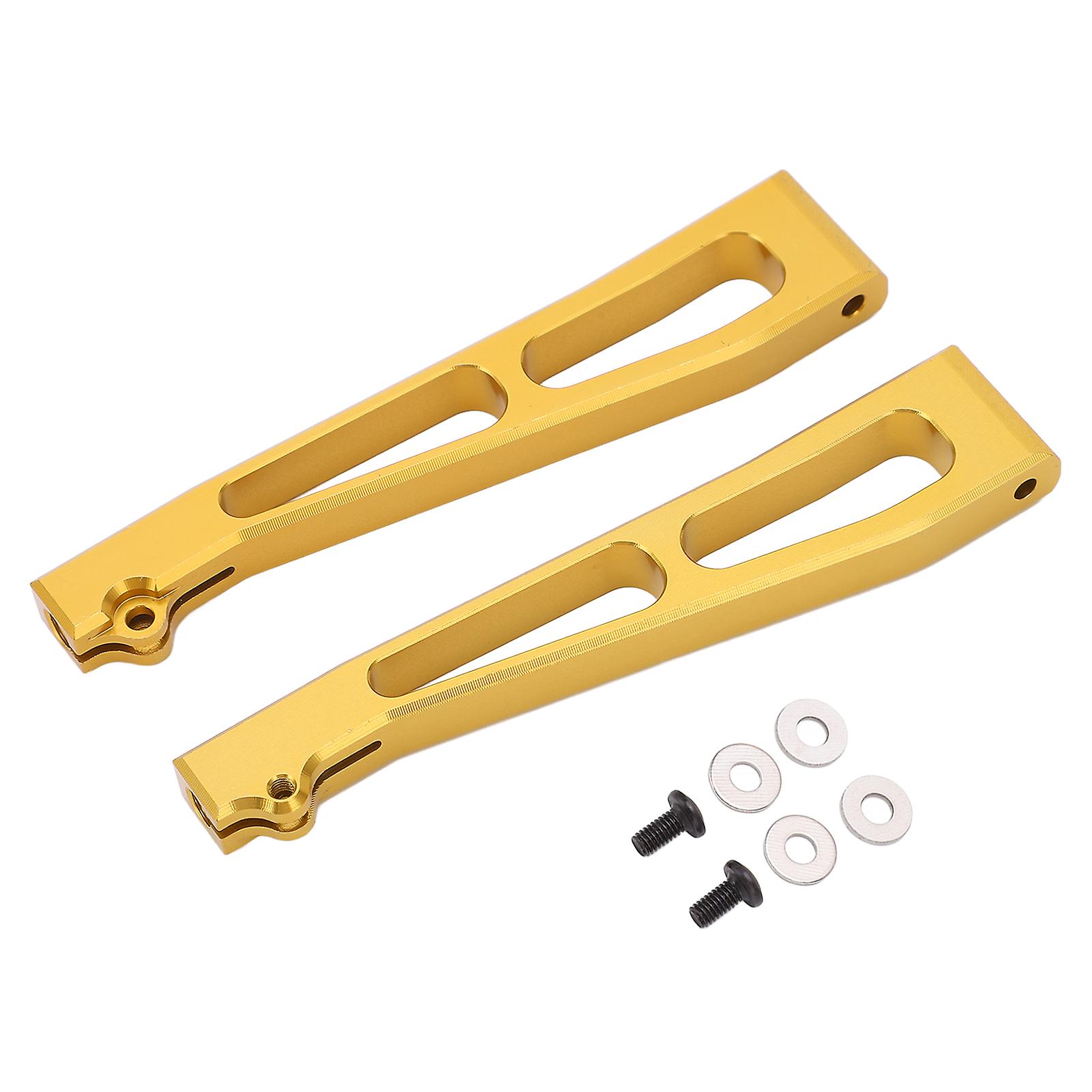 2pcs Aluminum Alloy Front Upper Suspension Arms Front Upper Swing Arms For Jlb 1/10 Car Truck Seriesgold