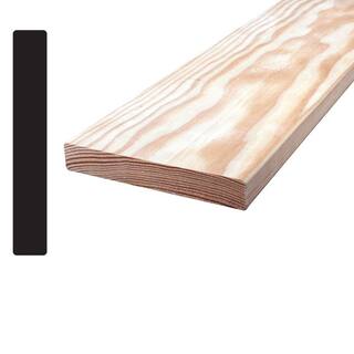 Alexandria Moulding Douglas Fir S4SE4E 1 in. x 5 in. x 96 in. Mixed Grain Board 001X5-DM096C