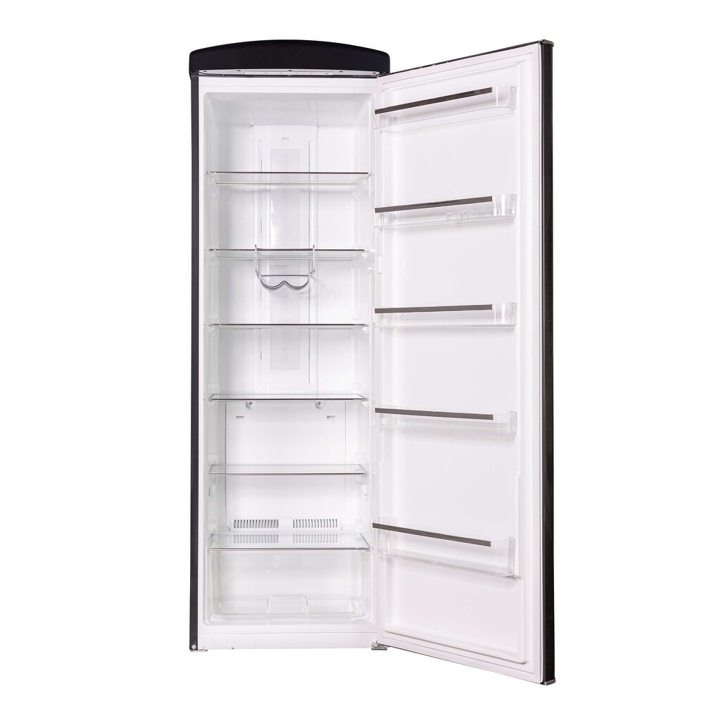 24 in. 11 cu. ft. Classic Retro Single Door Refrigerator