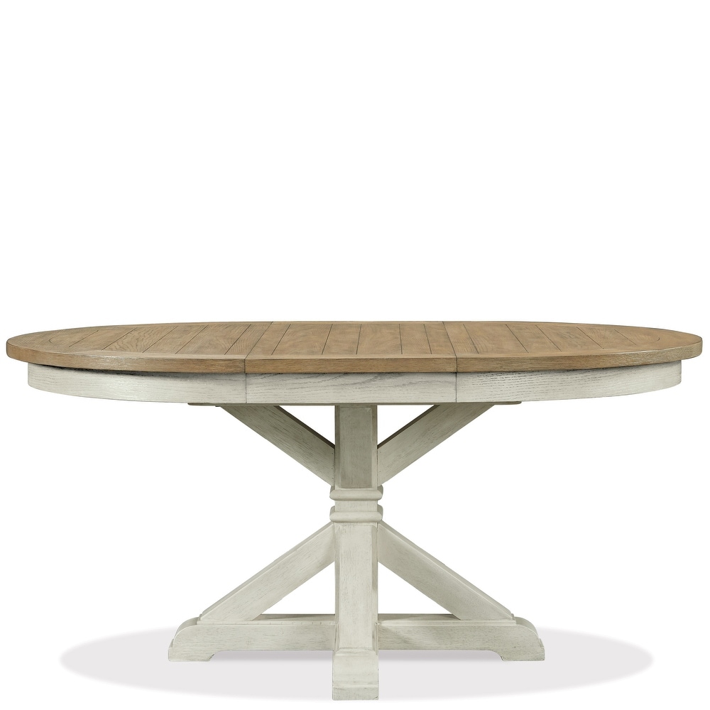 Roundhill Furniture Harola Round Pedestal Dining Table with 18\