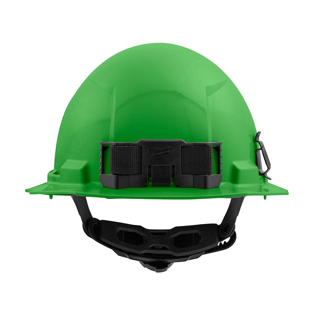 MW Green Full Brim Hard Hat with 6pt Ratcheting Suspension Type 1 Class E 48-73-1127 from MW