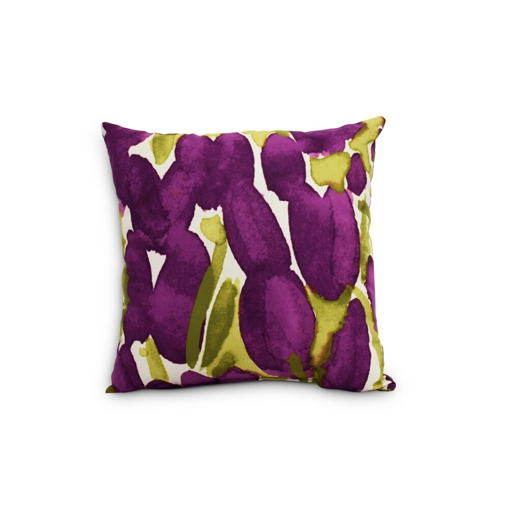 Sunset Tulip 20 inch Floral Decorative Outdoor Pillow