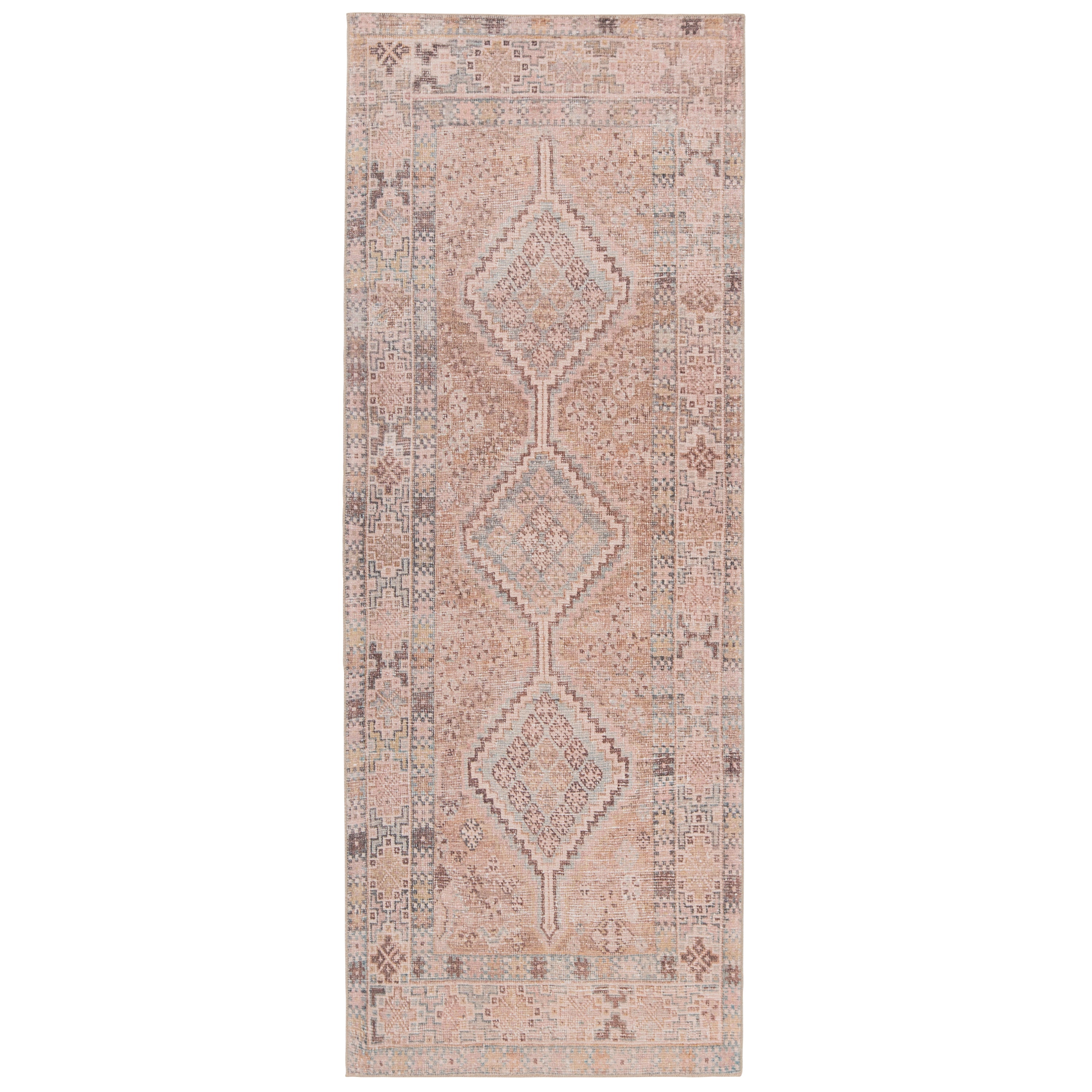 Marquesa Trellis Light Pink & Blue Rug