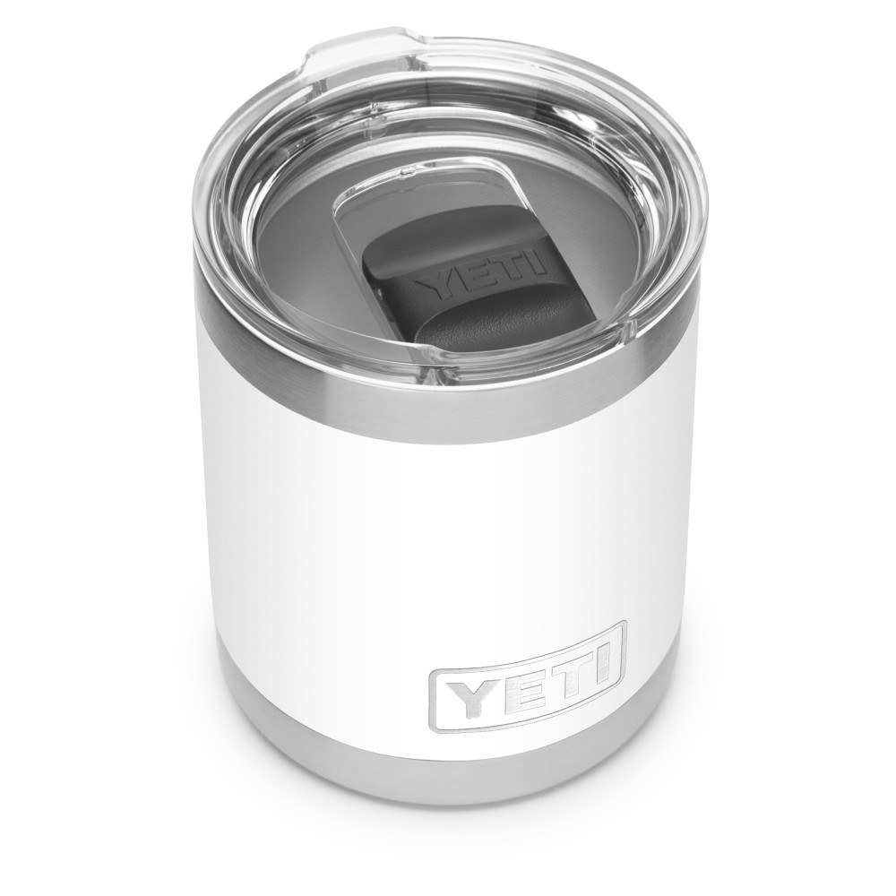 Yeti Rambler Lowball with MagSlider Lid 10oz， White ;