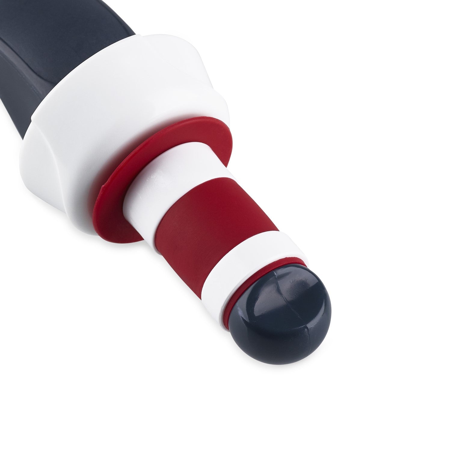 Easy Seal Bottle Stoppers Red and Gray (Set of 2)