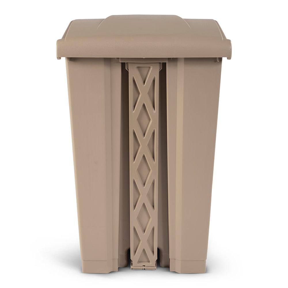 Toter 23 Gallon Beige Fire Retardant Step-On Trash Can SOF23-00BEI