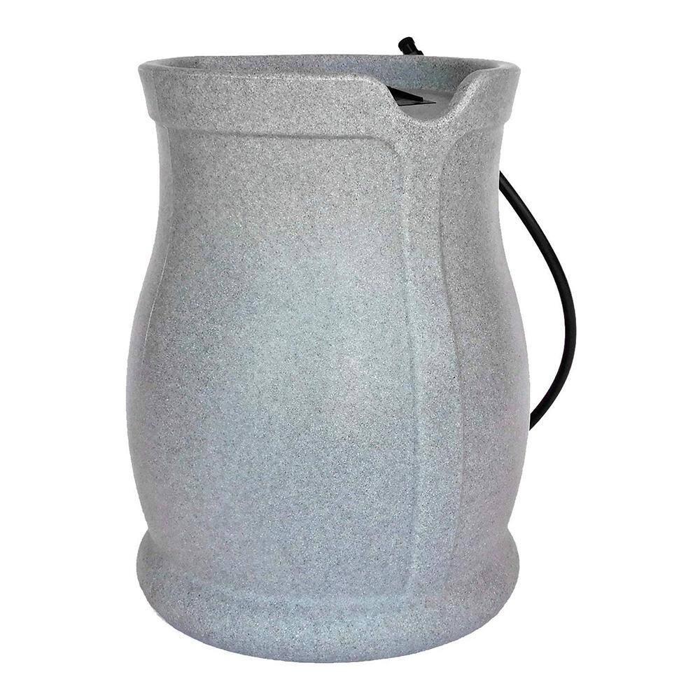 FCMP Outdoor 45 Gal. Catalina Rain Barrel Light Granite RB-CAT-LTGRNT