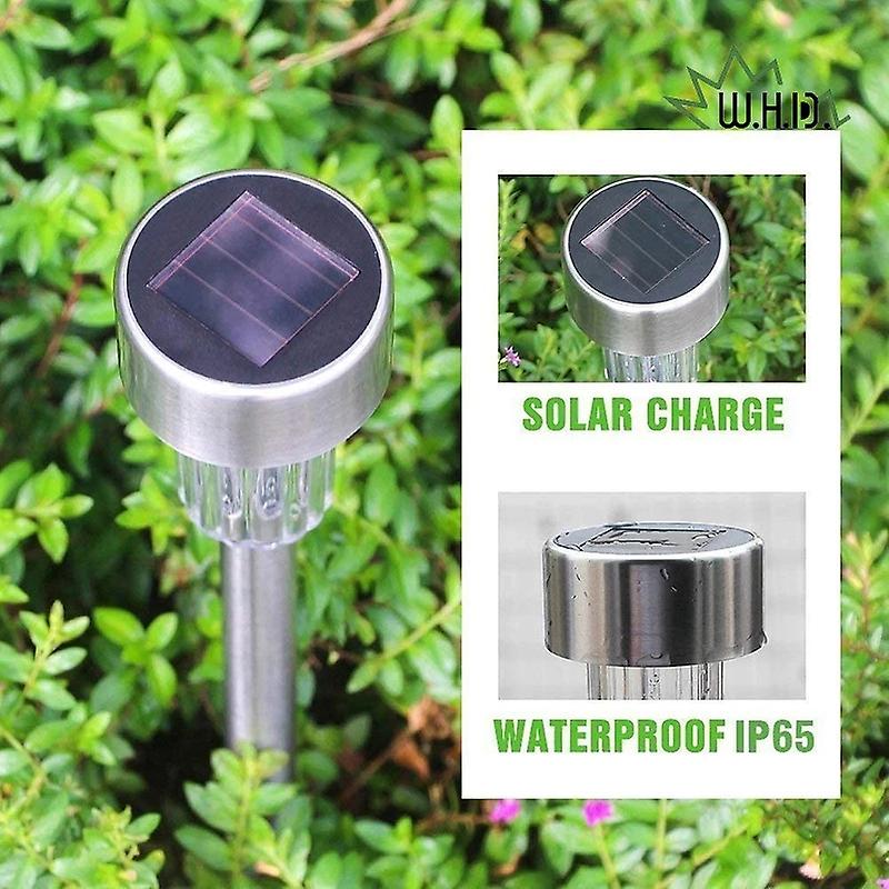 2pcs Multicolor Solar Lights Waterproof Solar Garden Light Led Landscape Pathway Light Solar Powered For Walkway Yard Lawn Lamp