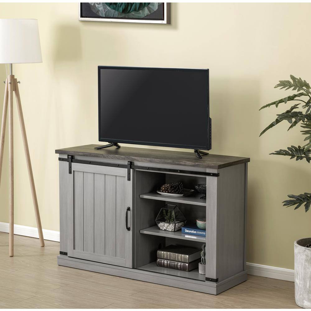 FESTIVO 47.2 in. Gray TV Stand (Fits TVs Up To 55 in.) FTS20831